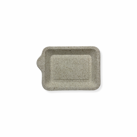 צלוחית חיטה מלבנית מתכלה 14*10 ס''מ