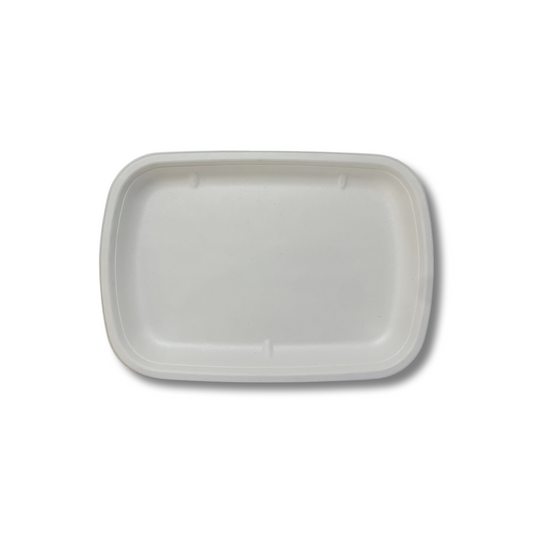 צלחת קנה סוכר אובלית מתכלה 21*15 ס''מ