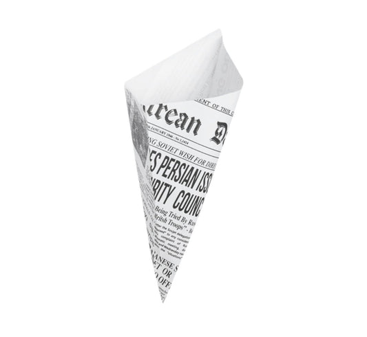 קרטון קונוסי נייר גדולים מתכלים 21 ס"מ - 1000 יח
