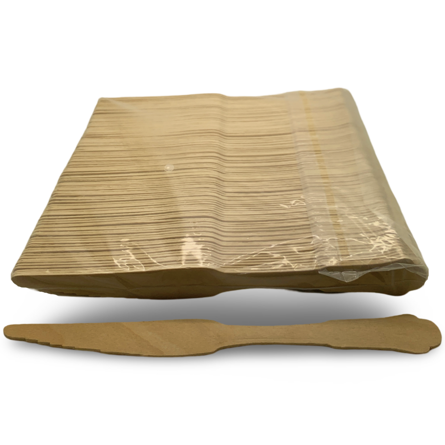 סכין במבוק מעוצב מתכלה - 100 יח