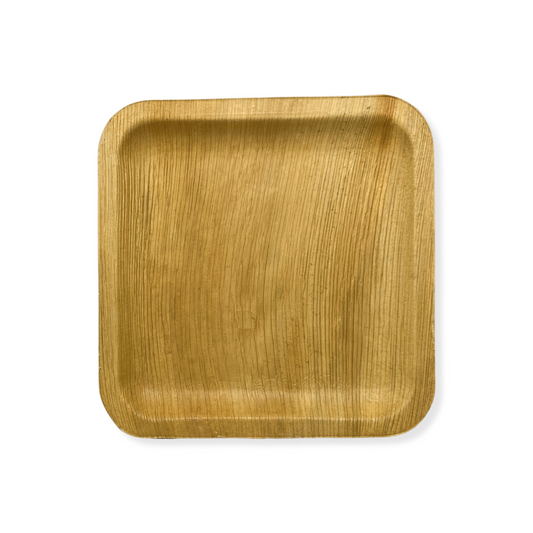 צלחת עלי דקל מרובעת גדולה מתכלה 20*20 ס''מ