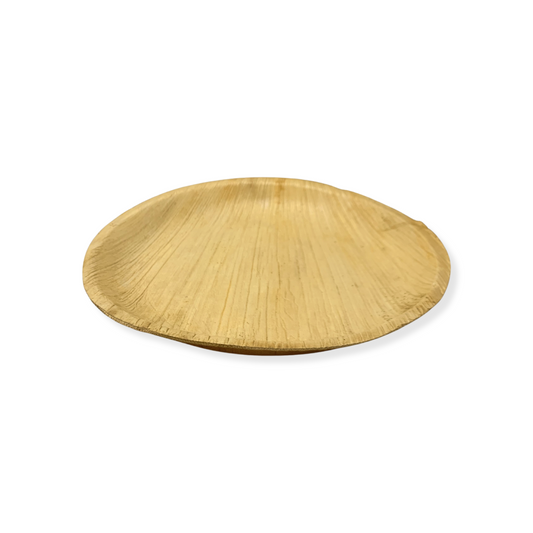 צלחת עלי דקל עגולה בינונית מתכלה 20 ס''מ