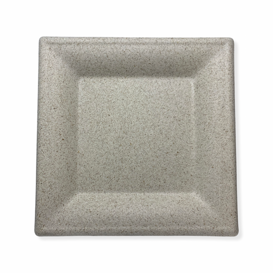 צלחת חיטה מרובעת גדולה מתכלה 25*25 ס''מ