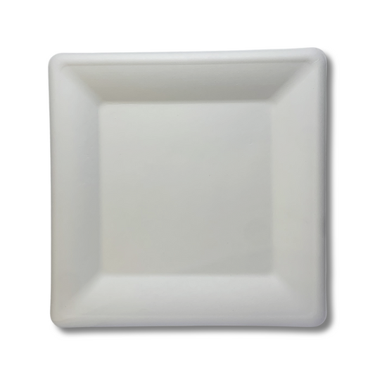 צלחת קנה סוכר מרובעת גדולה מתכלה 25*25 ס''מ