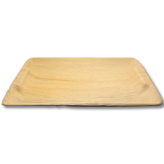 מגש עלי דקל גדול מלבני מתכלה 37*27 ס''מ