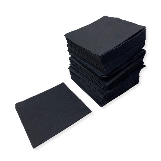 מפית קוקטייל שחורה 12*10 ס''מ