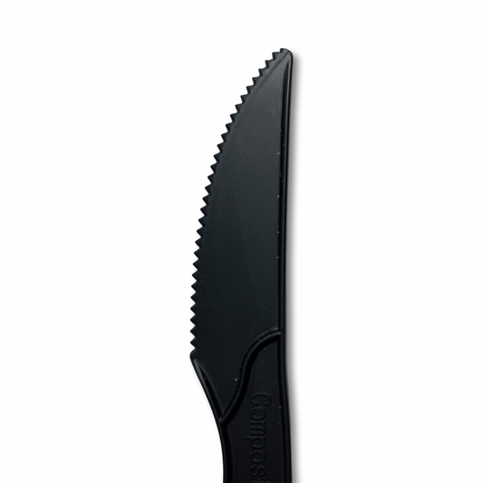 סכין שחורה מתכלה מעמילן צמחים
