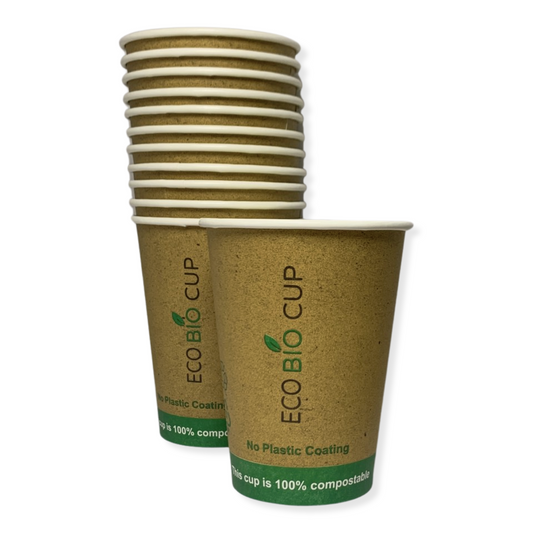 כוס שתייה חמה/קרה גדולה מתכלה 360 מ''ל