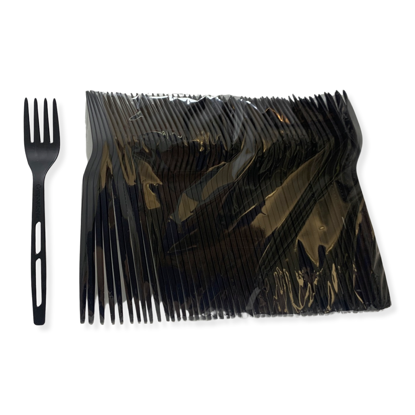 מזלג שחור מתכלה מעמילן צמחים