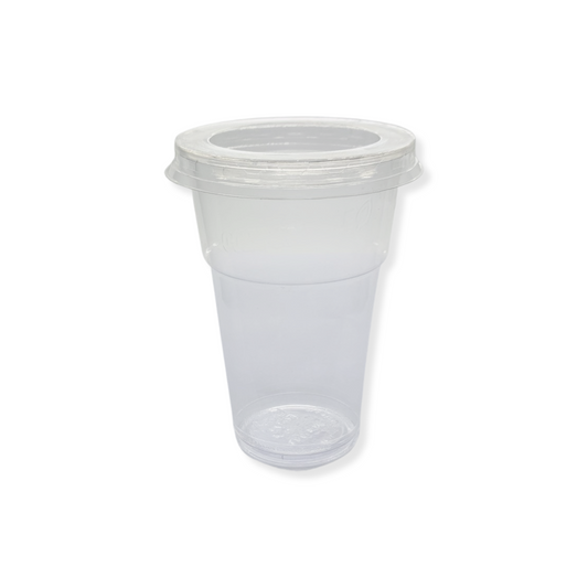 מכסה מתכלה מעמילן צמחים לשתייה קרה 400/500 מ''ל