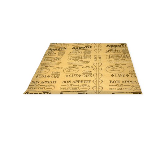 קרטון נייר פרגמנט/פלייסמנט חום 30*40 ס''מ - 1000 יח