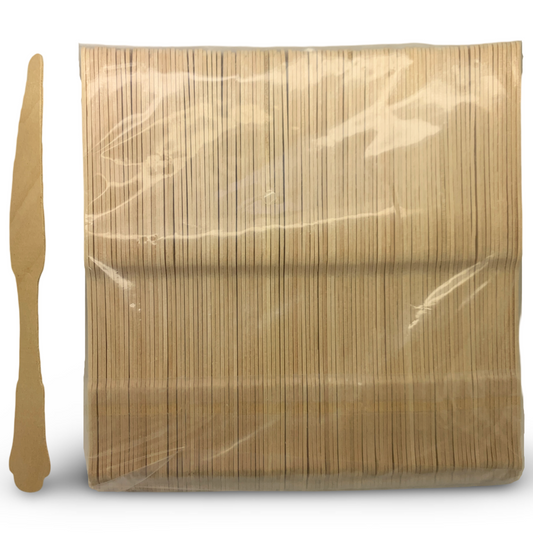 סכין במבוק מעוצב מתכלה - 100 יח