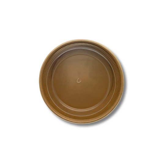 קערת קראפט בינונית מתכלה 750 מ''ל כולל מכסה חם