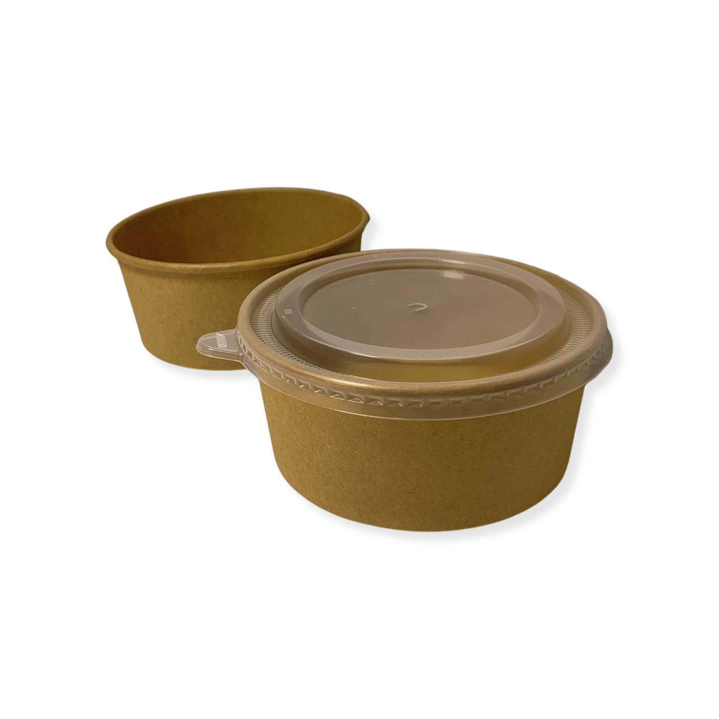 קערת קראפט בינונית מתכלה 750 מ''ל כולל מכסה חם