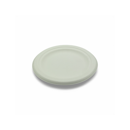 צלחת קנה סוכר מתכלה עגולה קטנה 15 ס''מ