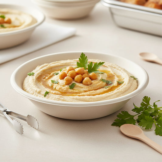 קערת קנה סוכר גדולה מתכלה 680 מ''ל - 10 יח